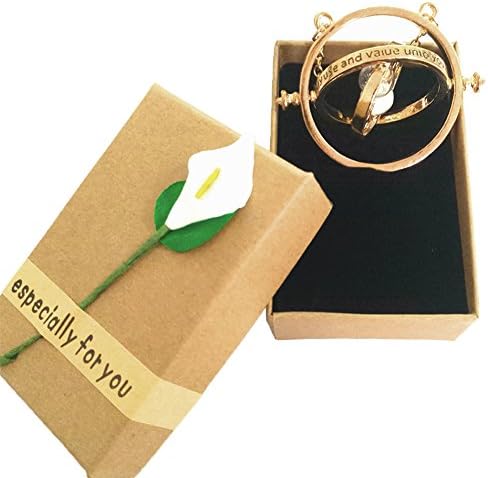 Halloween Decorations Castillo 24 Karat Gold Plated Time Turning Necklace in Beautiful Lily's Gift Box for Boys/Girls
