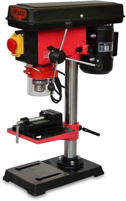 Spark Perceuse A Colonne 500w 220v 12 Niveaux De Vitesse Hauteur 610mm 400 2500 Tr Min Diametre De Percage Maximum 16mm Amazon Fr Bricolage