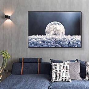 Floating Framed Canvas Wall Art for Living Room, Bedroom Winter Snow Vintage Canvas Prints for Home Decoration Ready to Hang - 16x24 inches