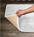 AMERICAN PILLOWCASE Soft, Durable No-Slip Memory Foam Bath Mat Rug 20 x 36 Inch, White