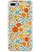 Dimaka iPhone 7 Plus Case for Girls, Cute Floral Yellow Vintage Flower Fall Autumn Pattern Protective Case, 2 Layer Hybrid 360 Full Cover for iPhone 7 Plus and iPhone 8 Plus (Retro Painted Flower)