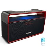 Portable Wireless Bluetooth Stereo Speaker with 10W Powerful Sound Enhanced Bass Surround Subwoofer FM Radio LED Display