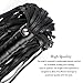 ANDERSE Riding Crop/Faux Leather Short Horse Whip & Metal Handcuff, Flogger Whips for Sex, Cosplay Costume Accessory Pretend Horse Crops, Police Role Play Party Supplies (Black)thumb 2