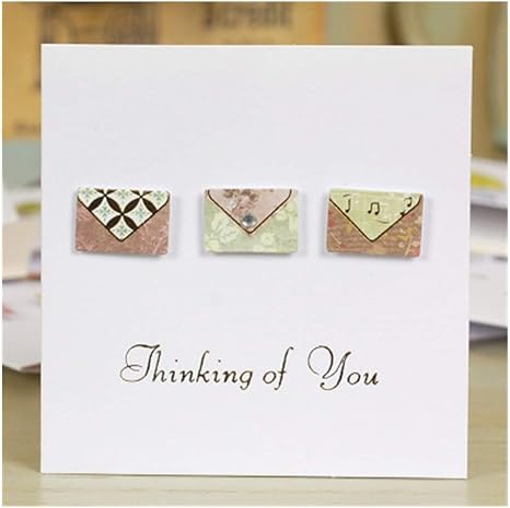 Amazon Co Jp Huichen 多目的手作りミニグリーティングカード封筒かわいい小さなギフトカード Color 09 ホーム キッチン