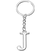 PATIKIL Initial Letter Key Chain, Letter a Key Chain Pendant Key Ring
