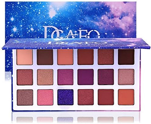 DONGXIUB Glitter Metal Shimmer Matte 18 Colors Eyeshadow Combination Smoky with Starry Sky Makeup Palette Cosmetics