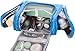 bago Travel Toiletry Bag for Women and Men - Large Waterproof Hanging Large Toiletry Bag for Bathroom and Travel Bag for Toiletries Organizer -Makeup Bag (Blue)