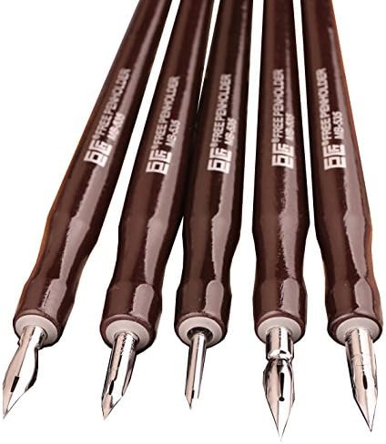 New 5 Pieces Manga Comic pen dip pen G pen Anime Nib Tools Pro Drawing Art Supplies With Pen Bag