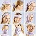 Delicol 6pcs Assorted Seamless Outdoor Sport Bandanna Headwrap Scarf Wrap(7 Color Choices) (Style 8)