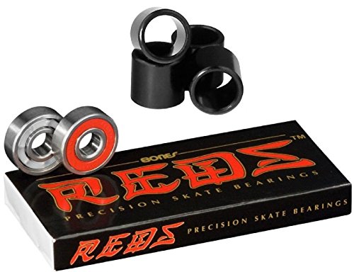 Bones Bearings Reds Bearings (8 Pack w/ Spacers & Washers)