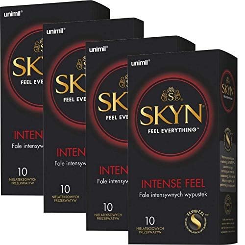 SKYN® Intense Feel Non-Latex Condoms, Pack of 10 x 4