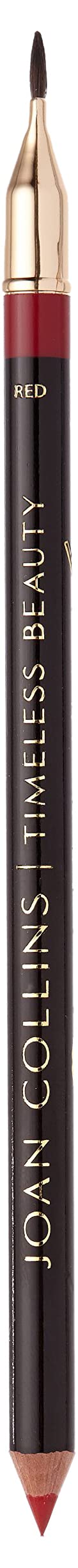 Joan Collins Timeless Beauty Contour Duo Lip Pencil with Brush, Red