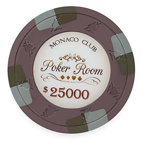 Monaco Club 13.5gm 1000 Chip Clay Poker Set with Aluminum Case - Choose Chips!
