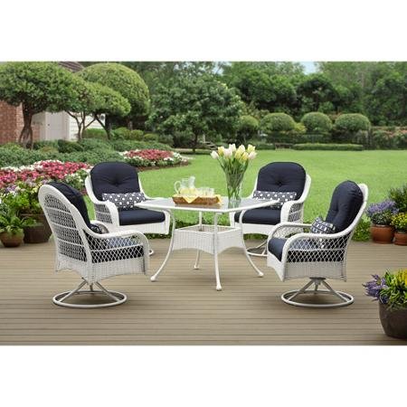 All-Weather 5-piece Patio Dining Set | Outdoor Dining Set, White