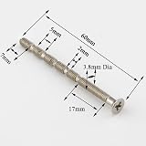 VINLIN 4 Piece M4 Screw Connecting Bolts Sleeves for Door Handle Roses view 8