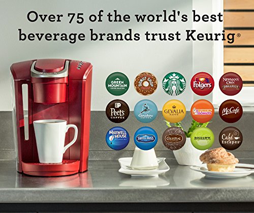Keurig K-Select Single-Serve K-Cup Pod Coffee Maker with 12oz Brew Size, Strength Control, Vintage Red