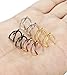 LOYALLOOK 8Pcs Stainless Steel 16 Gauge Cross X Ear Cuff Cartilage earrings Fake Conch Piercing for Mens Womens