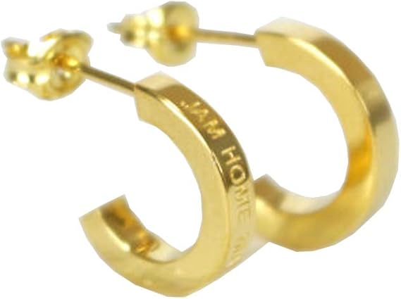 Amazon Jam Home Made ジャムホームメイド フラットダブルダイヤモンドピアス Gold 両耳 メンズ レディース ユニセックス シンプル 誕生日 ギフト プレゼント 記念日 ゴールド メンズ 通販