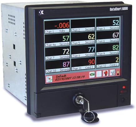 Monarch InstrumentDC6-3-06-0-0-0-1-0 Monarch Data Chart 6000 Recorder, 6-Channel/100-240VAC/512MB