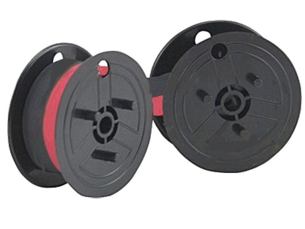 Casio Ink Ribbon, 13 mm x 6 m, Black/Red, for Canon P 29 DIV