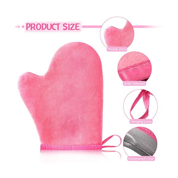 3-Pieces-Self-Tanning-Mitt-Self-Double-Sided-Self-Tanning-Gloves-Sunless-Tanning-Mittens-Mini-Finger-Face-Gloves-for-Self-Tanner-Sunless-Tanning-Mitt-Pink-Brown-Black 3 Pieces Self Tanning Mitt Self Double Sided Self Tanning Gloves Sunless Tanning Mittens Mini Finger Face Gloves for…