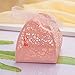50pcs Party Wedding Favor Candy Box With Ribbon Laser Cut Rose Flower Chocolate Gift Boxes Bonbonniere for Birthday Bridal Shower Valentine’s Day Christmas Decoration (Pink)