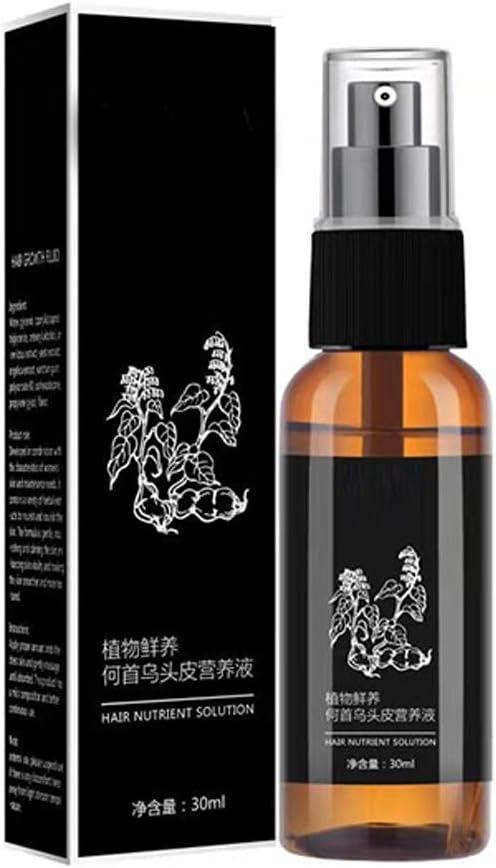 Polygonum Multiflorum Hair Growth Essence Spray Ginger Hair Root Nourishing Solution Anti Hair Loss Spray Hair Care