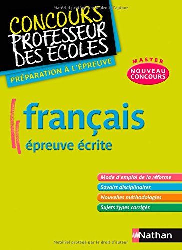 Français, épreuve écrite