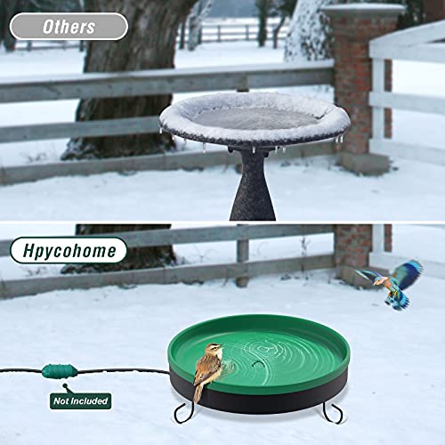 Hpycohome 75W Heated Bird Bath, All Year Round Thermostatically
