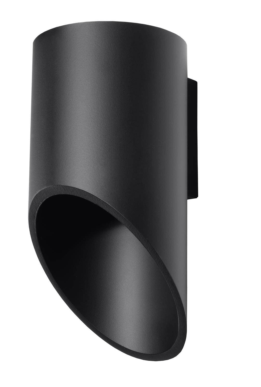 Sollux Lighting Penne 20 Aluminium Wall Light, Black
