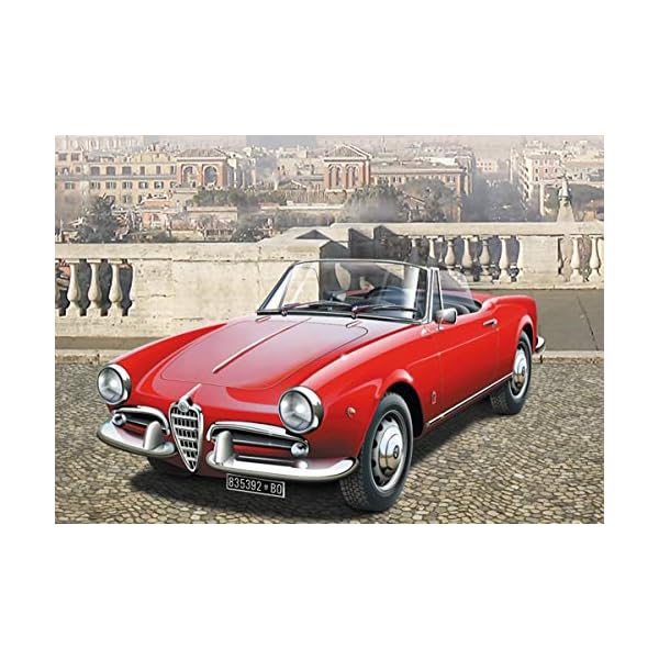 ITALERI 3653S - 1:24 Alfa Romeo Giulietta Spider 1300 , Modellbau, Bausatz, Standmodellbau, Basteln, Hobby, Kleben, Plastikbausatz, detailgetreu, Unlackiert – Bild 8