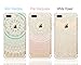 iPhone 8 Plus Case, iPhone 7 Plus Case, CarterLily [3-Pack] Clear Mandala Henna White Flower Cute Art Pattern Flexible TPU Back Case for iPhone 7 Plus iPhone 8 Plus - White Flower