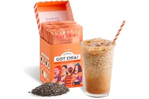 LE FOÖD CO. Le Food Got Chia! Superfood Latte – Golden Chai Glow | Spiced Chai Latte with Chia Seeds | Clean Label | Warm, Bold, and Superfood-Infused | Boba Alternative