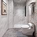 Memory Foam Bath Mat, Set of 2 0.8 Inch Thickness Absorbent Bathroom Mat and U-Shaped Toilet Floor Rug Best Gifts for Mother's Day