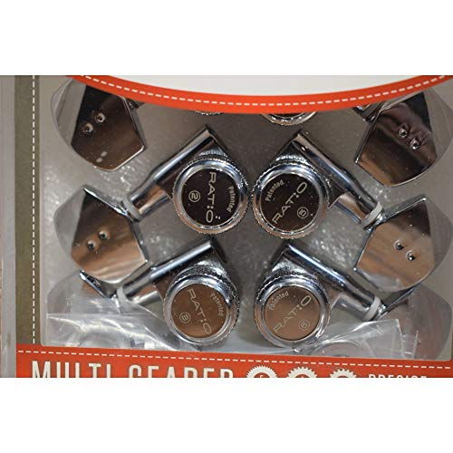 Graph Tech Electric Locking 3+3 Contemporary Tuning Machine Set 2-Pin Chrome