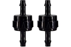 BBTUS Automotive Oil Line Spring & Vacuum Check Valves, PA66 Material, 1/8" to 5/16" Sizes, High Temperature & Corrosion Resistance (3/16" x 2 PCS)