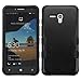 Phonelicious for JITTERBUG SMART (5.5” SCREEN) Case [Heavy Duty] [Shock Absorption] [Drop Protection] [Hybrid Armor] Rugged Impact Phone Cover + Screen Protector Stylus (BLACK)