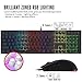 Cooler Master SGB-3040-KKMF1-US MasterKeys Lite L Gaming Keyboard & Mouse Combo, 6 Zoned RGB LED Backlit, On The Fly