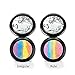 Travelmall Rainbow Cake eyeshadow blush makeup rainbow highlighter & one matching makeup brush (rainbow)