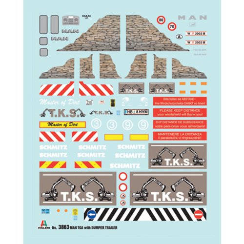 Italeri MAN TGA with Dumper Trailer