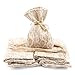 Ella Celebration 25 Burlap and Lace Favor Bags Rustic Wedding or Party Rustic Decorations Set (Large (5.5 Inch), Burlap & Lace)