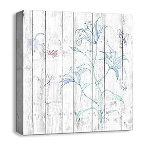 Canvas Wall Art Beautiful Flowers Painting...