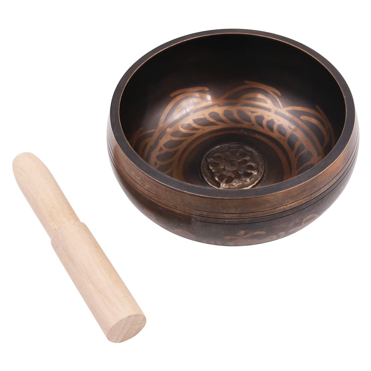 Namvo Tibetan Singing Bowl Set with Mallet, Tibetan Meditation Sound Bowl for Healing Prayer Yoga and Mindfulness 11.5cm Diameter