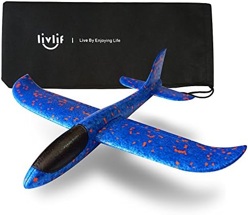 livlif Airplane toys,Outdoor play toys, 1pcs Blue Airplane,Fun,outdoor toys for kids,Outdoor sports toy,