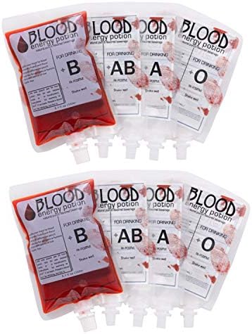 semen 10PCS Halloween Christmas Carnival Theme Parties Reusable Blood Bags for Drinks