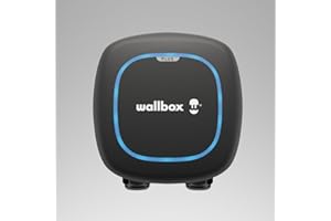 Wallbox Pulsar Plus Level 2 Electric Vehicle Smart Charger - Ultra-Compact, WiFi, Bluetooth, Alexa/Google Home, Energy Star and UL Certified, 25ft Cable, Indoor/Outdoor EVSE, Assembled in USA (48 Amp)