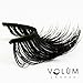 Volúm Lashes Resuable 3D Mink False Eyelashes | Individual Set of Prime Thick Fake Long Black Lash for Beauty and Makeup | Best Dramatic Top Wispies Extension Pair on Thin Eye Strip with Box