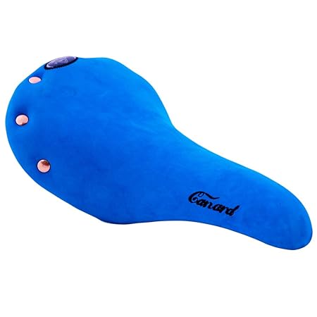 FAHRRADSATTEL LUXUS ECHT VELOUR LEDER VINTAGE SATTEL CANARD XC031 - Made in Italy