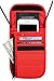 Travelambo Neck Wallet and Passport Holder Travel Wallet with RFID Blocking for Security (red)