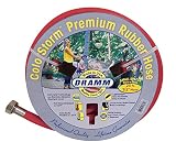 Dramm 17031 ColorStorm Premium Rubber Garden Hose, 1/2" x25', Red